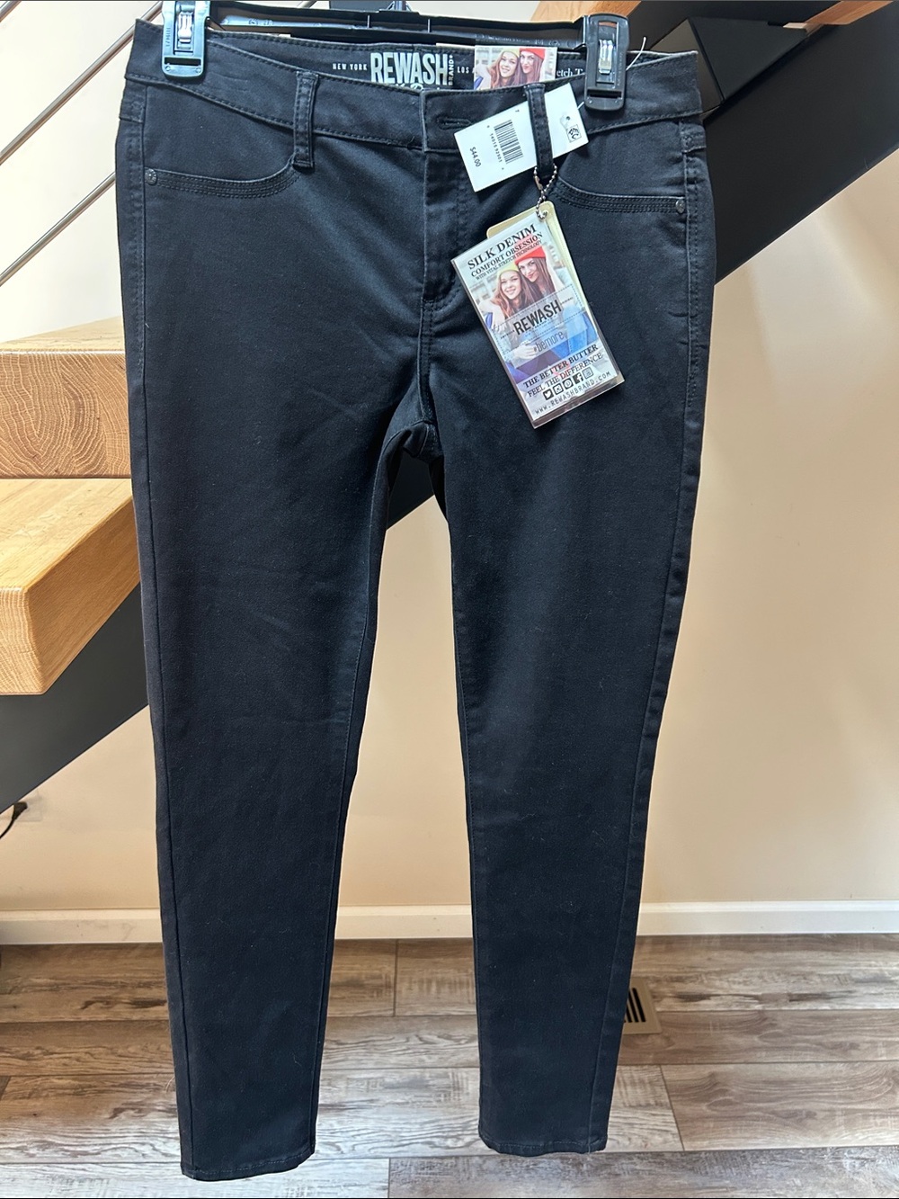Rewash Black Skinny Jeans for Women — Stretch Sculpting Fit